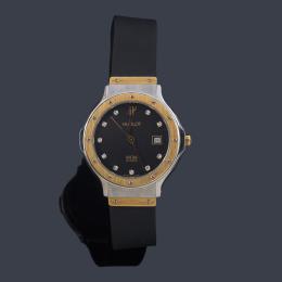 Lote 2591<br>HUBLOT Clásico ref: 1391.2 de señora con caja en acero y oro de 18 K.