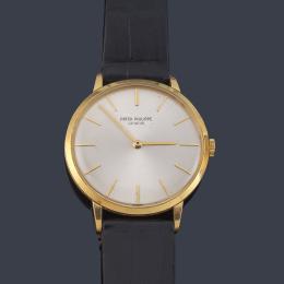 Lote 2611<br>PATEK PHILIPPE Calatrava ref. 3468 de caballero con caja en oro amarillo de 18 K. Con estuche y documentación.