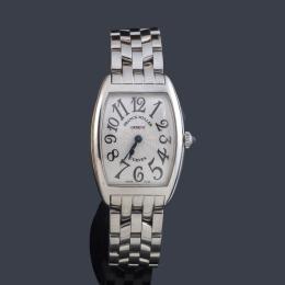 Lote 2615<br>FRANCK MULLER Curvex ref. 1752 QZ de señora con caja y brazalete en acero.