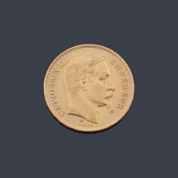 Lote 2679: Napoleón III 20 francos, Francia 1869.