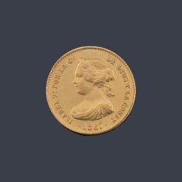 Lote 2697: Isabel II 4 escudos, Madrid 1867