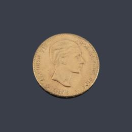 Lote 2704<br>Copia Alfonso XII 25 pesetas, Madrid 1875 MSM.