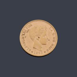 Lote 2713: Copia Alfonso XIII 20 pesetas 1896