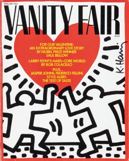 Lote 609: KEITH HARING - Vanity Fair (Valentine)