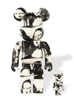 Lote 611: MEDICOM TOY - Bearbrick Andy Warhol (400% & 100%)