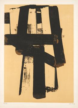 Lote 631: PIERRE SOULAGES - Lithographie N°31