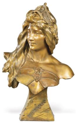 Lote 1315: Busto Art Nouveau de mujer