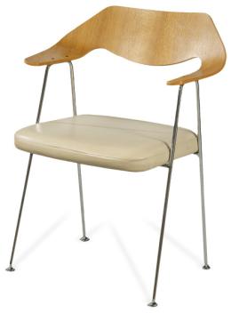 Lote 1350: Robin Day (Londres, 1923-2000)<br>Silla con reposabrazos modelo 675