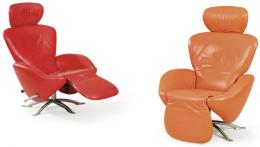 Lote 1408: Toshiyuki Kita (Osaka, 1942) para Cassina 2000<br>Pareja de sillones K10 Dodo