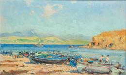 Lote 322: JOAQUIN TERRUELLA - Playa del Mediterráneo