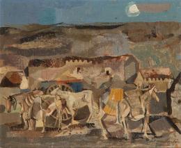 Lote 329: AGUSTÍN REDONDELA - Los burros